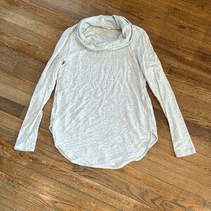 COPY - Loft Outlet Lounge - Medium - Grey color Fleck Cowl Neck Tunic